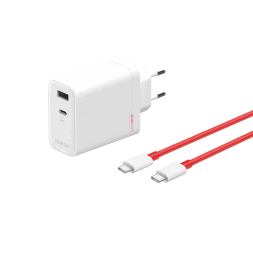 OnePlus 120W SUPERVOOC GaN Dual Ports White | Cablu Type-C inclus